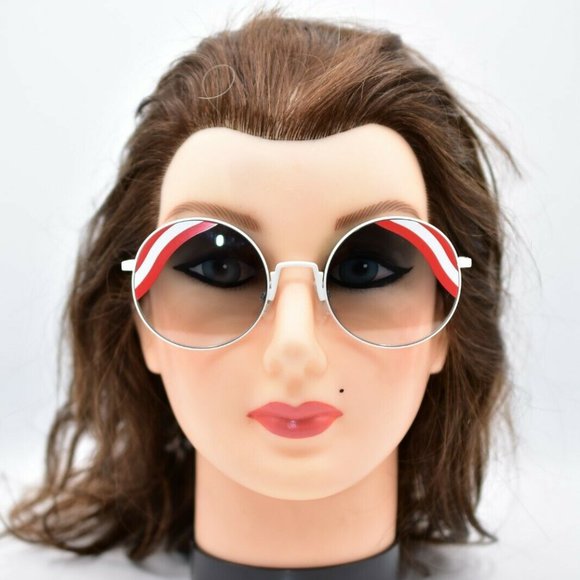 Fendi Round Wave Sunglasses in red and white Amazon.com: Fendi Women main image 4